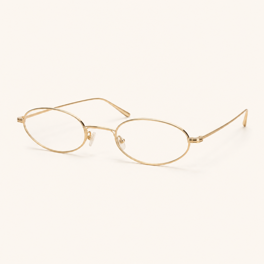 Grau · oval em dourado claro